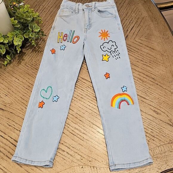 Gogo Star Graphic Jeans Size 6 Never Worn - Picture 12 of 12